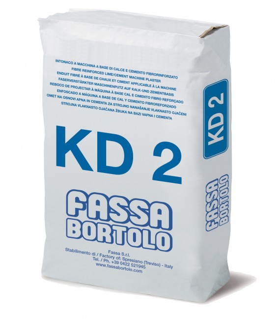 FASSA KD2 ENDUIT CHAUX CIMENT FIBRE 25KG